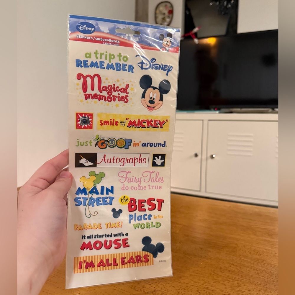 Vintage Unopened Sandy Lion Mickey Mouse Disney Sticker Pack